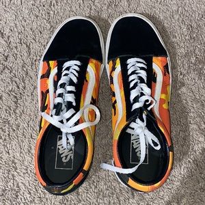 Orange and yellow vans